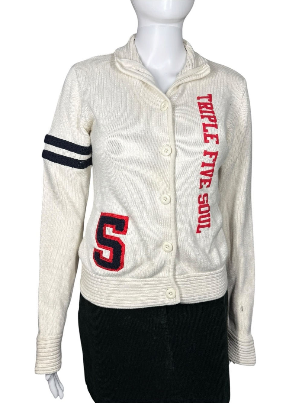 Triple Five Soul Vintage 90s Y2K Streetwear Cardigan Sweater Small